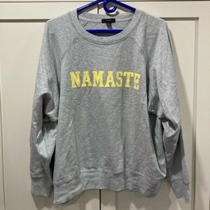 J. Crew Namaste sweat shirt